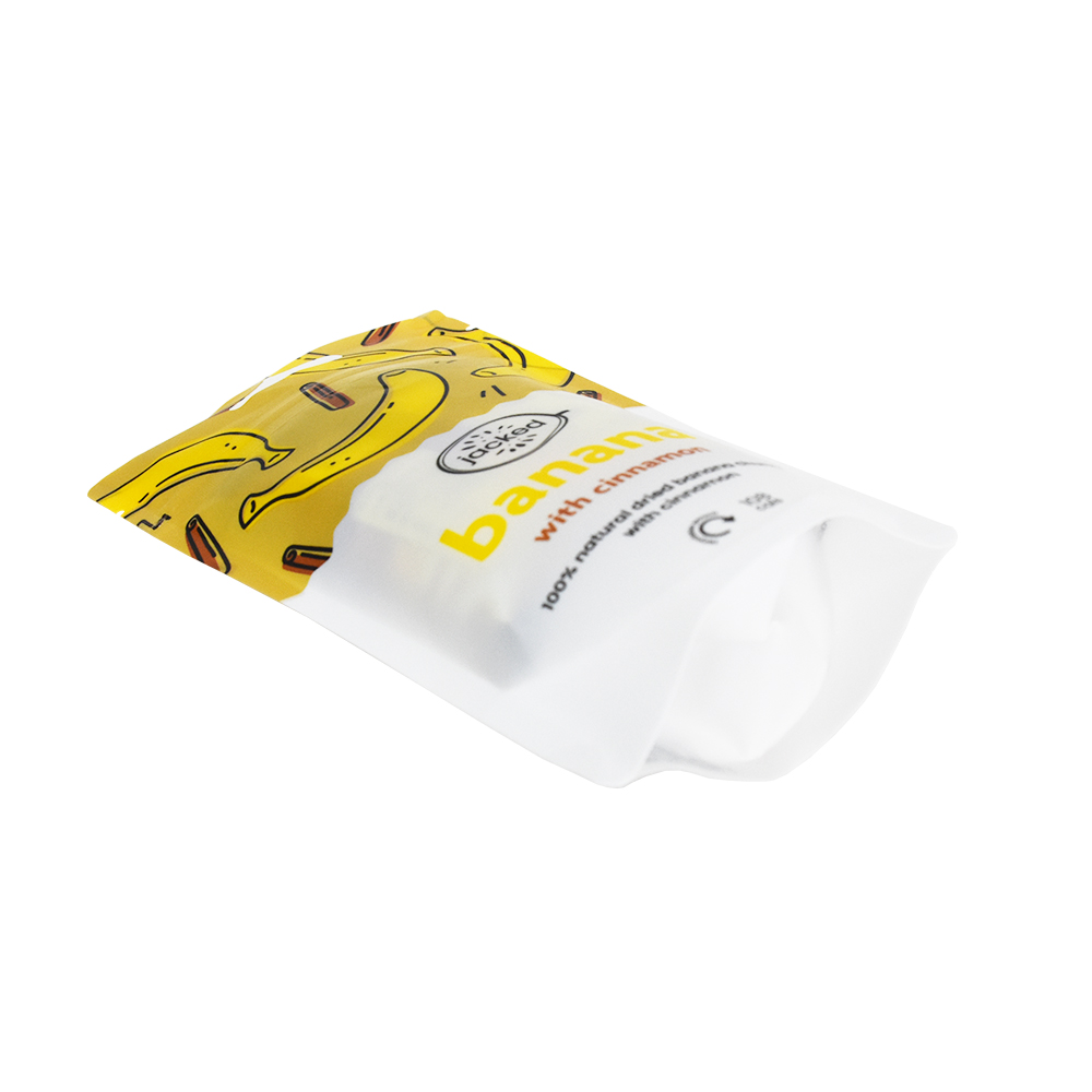 Bolsa de bolsa de sellado lateral de diseño personalizado 3 para bolsas de empaquetado de frutas secas de chips de plátano