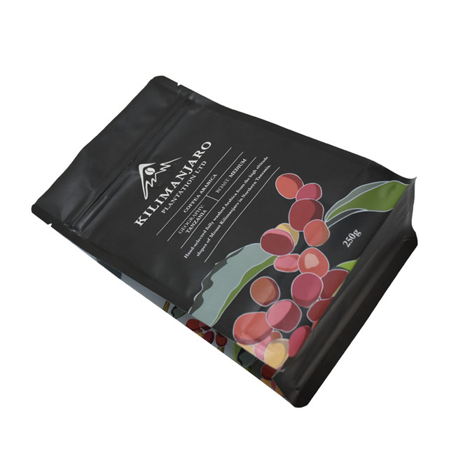 Bolsas de bolsas personalizadas Bolsa de café del lado del empaque 1 bolsa que significa bolsas de papel de ventana de envasado de fruta
