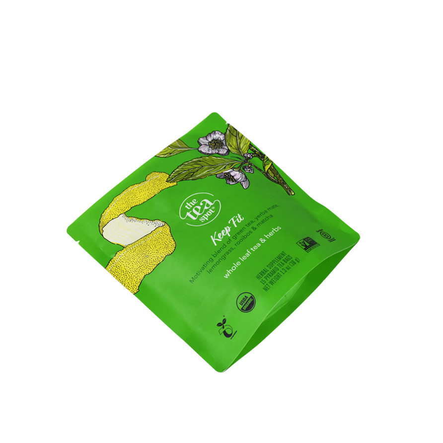 Materiales reciclables de bajo precio Reutilizable P sollas de pie crediticia bolsas de té de sello de calor