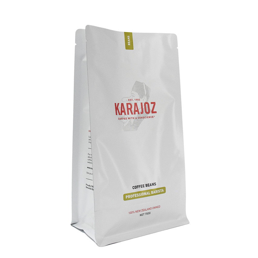 Embalaje flexible Bolsas de celofán de plástico Seller logotipo compostable Cómo imprimir en bolsas de café