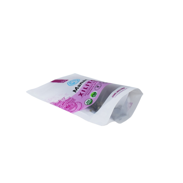 Foil de impresión personalizado K Bottom Sello Ziplock Pow Stand Up Pouch Bolsa de plástico de aluminio para alimentos
