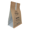 Bolsa de fondo plano de envasado compostable de WaitRose de alta calidad con cremallera Malasia de 12 oz de café