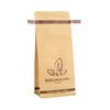 Nuevo diseño estampado caliente papel de fondo plano de fondo personalizado de plástico biodegradable tamaño de café bolsas de café