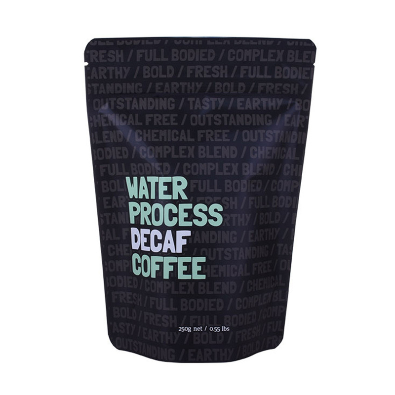 Diseño personalizado Stand Up Zipper Bolsa de café de plástico al por mayor