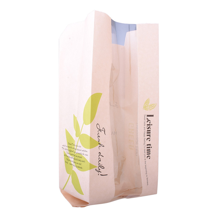Diseño creativo de grado alimenticio bolsa de papel personalizado ecológico de alta calidad