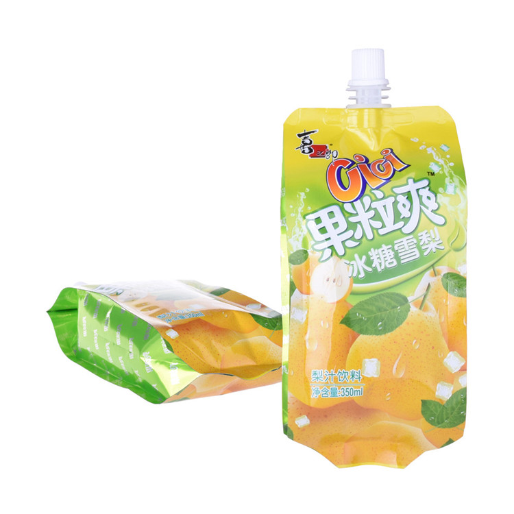 Embalaje flexible Logotipo personalizado Bag Price Price Stand Up Juice Packing Bag