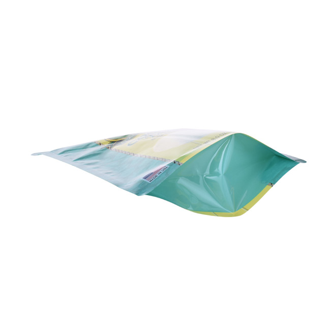 Bolsas de caramelo compostables personalizables de pie compostables claras con cremallera cerrada