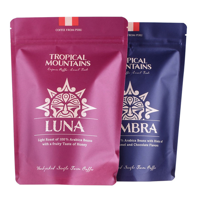 Resealabele FSC Certified 100G Coffee Bag Eco Friendly con impresi&oacute;n personalizada3