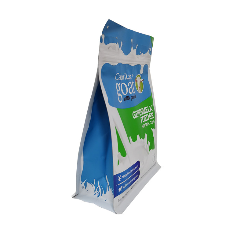 Sello de calor personalizado Resalable Secundible Biodegradable Aluminio Foil Milk Pouch