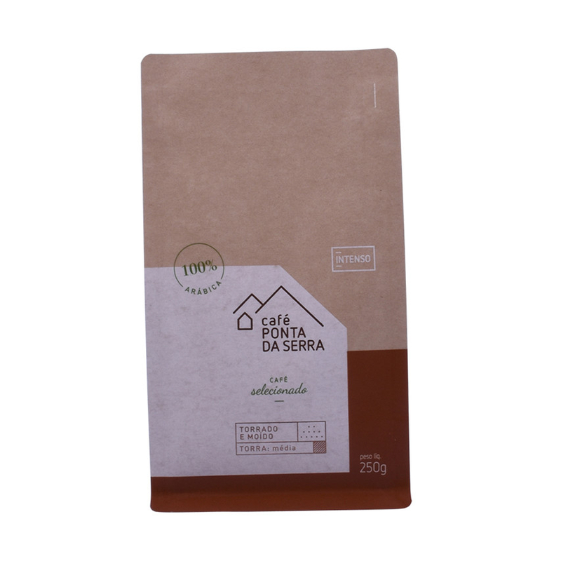 Bolsas de café de papel kraft de fondo de alta calidad de alta calidad logotipo impreso al por mayor