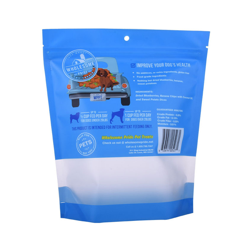 Impresión personalizada de alta calidad Pequeño plástico de plástico Eco Peuche de comida para mascotas