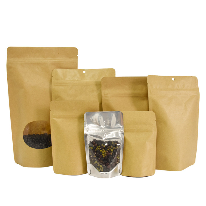 Bolsa de papel de paquete de té asado de alta calidad con cremallera