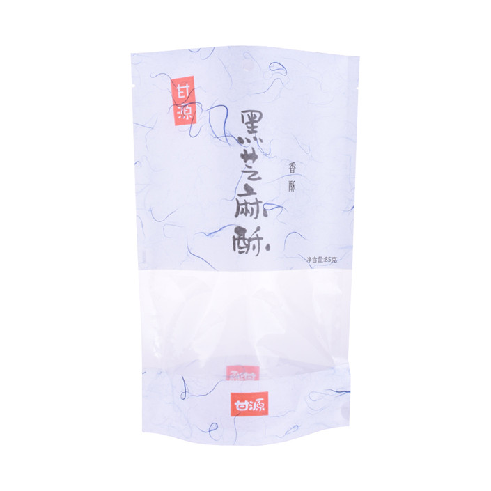 Sello de calor personalizado Papel de arroz de embalaje ecológico barato impreso con ventana