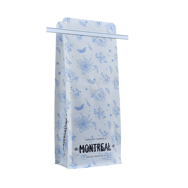Sello de calor personalizado El mejor paquete de papel Kraft de fondo compostable Bloque con corbata de estaño