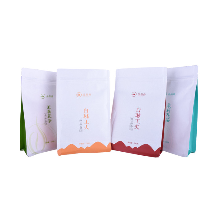 Té de papel biodegradable de impresión personalizado de fondo cuadrado