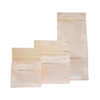 Bolsas de celofán compostables de fondo plano personalizado para embalaje de alimentos con impresión