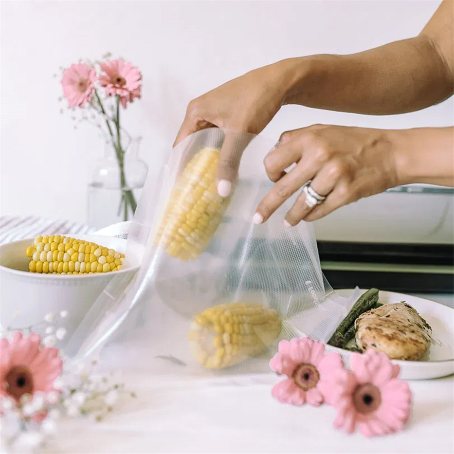 Bolsa de envasado al vacío biodegradable ecológico para alimentos