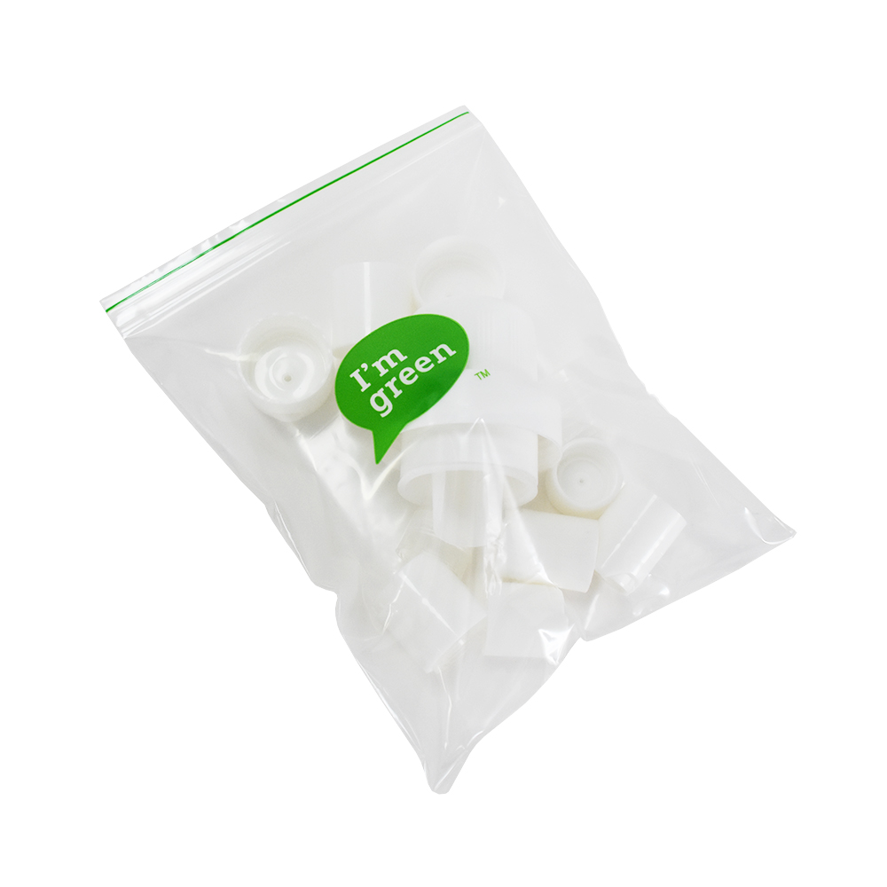 Bolsa plana verde-PE