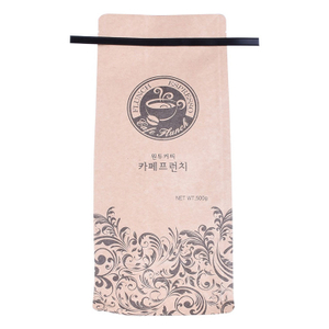 Impresión con cremallera de buena calidad en bolsas de café