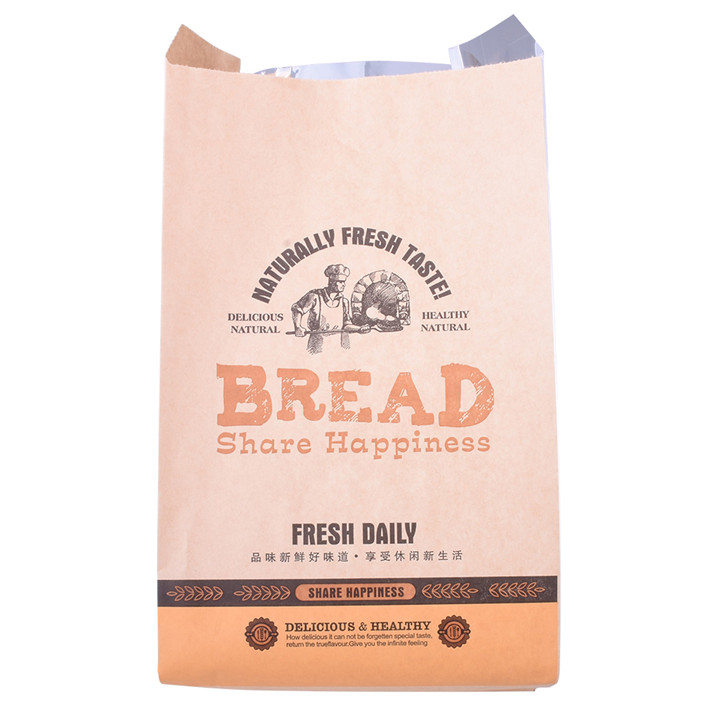 Bolsas de panadería laminadas ecológicas para pan para pan