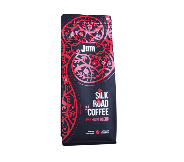 Producción personalizada Las bolsas de café de negro mate se reciclarán bolsas de PLA transparentes mylar bolsas ziplock
