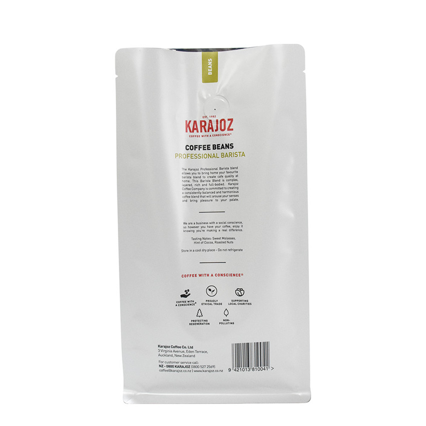 Embalaje flexible Bolsas de celofán de plástico Seller logotipo compostable Cómo imprimir en bolsas de café