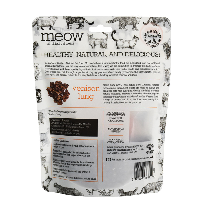 Barrera de barrera renovable Reciclaje de bolsas de alimentos para gatos Reino Unido Bolsa de alimentación de películas compostables en venta