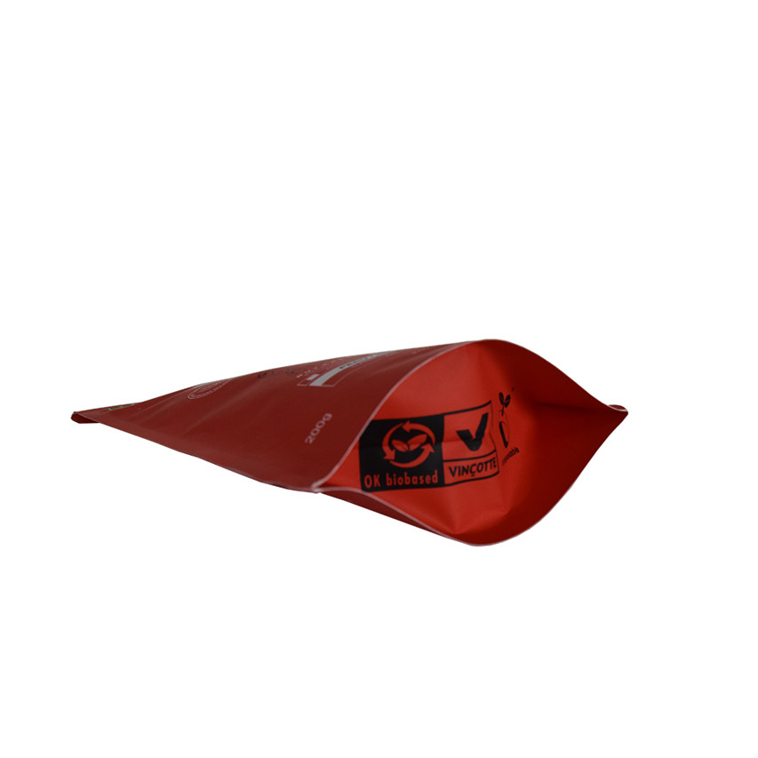 FSC Bolsas de café verdes certificadas de Soft Touch Bio Compostable Bolsas de café con cremallera