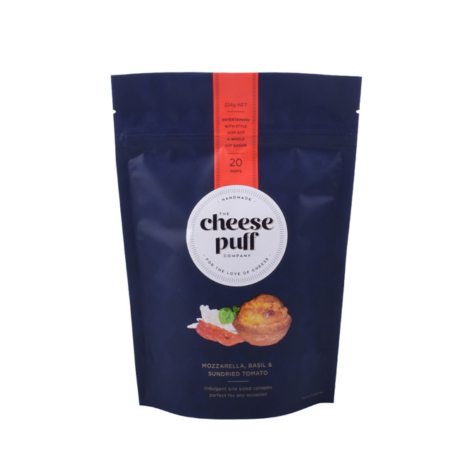 Reciclaje de bolsas de pie de grado alimenticio personalizado resellable con Zipllock