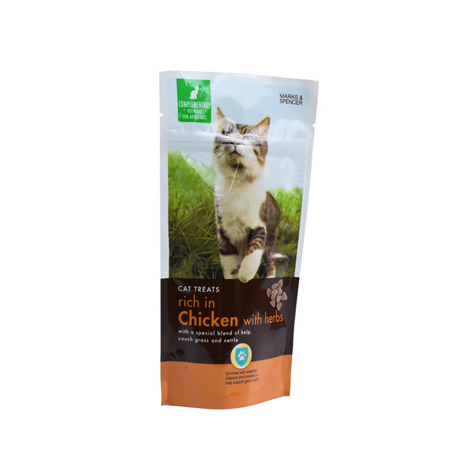 Allanales Standing Eco Eco Friendly Cat Food Food Packaging con su diseño impreso