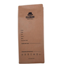 Bolsas de embalaje de café de papel kraft compostables al por mayor impreso con cierre de cremallera