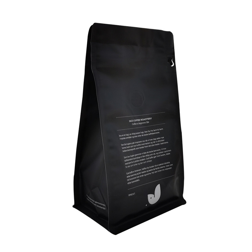 Logotipo personalizado Post Consumer Consumer reciclado Bottom Bolsa de café al por mayor