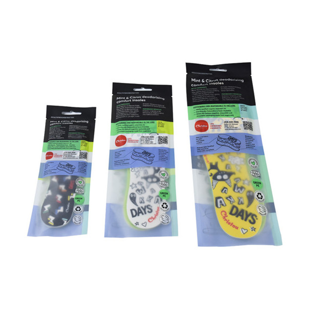Impresión de gravedad de plástico biológico Productos ecológicos de plástico reciclables Embalaje de sellos de tres laterales