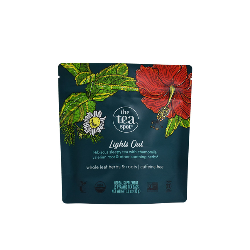 Logotipo personalizado de buena calidad Eco Stand Up Materiales de envasado de té Bolsas
