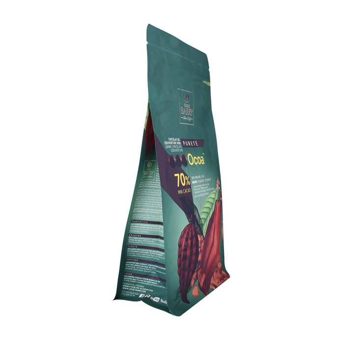 Bolsa de papel alimentaria de fondo de alta calidad personalizado con Selle de alta calidad con ziplock