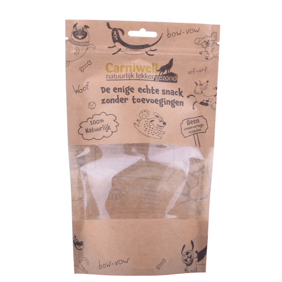 Bolsa de envasado de alimentos para mascotas personalizadas compostables