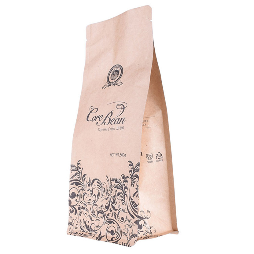 Impresión de logotipo personalizada Bolsa de té de empaque biodegradable de fondo plano con muesca de lágrima