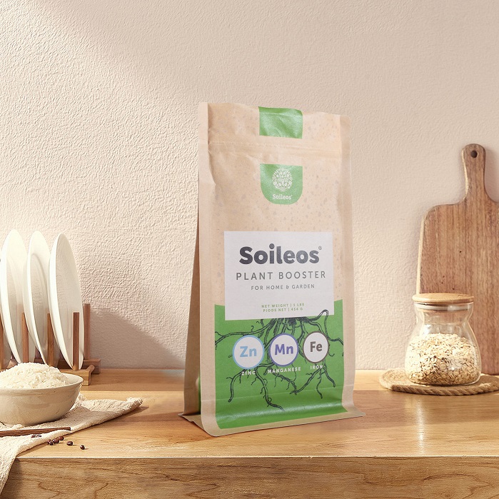 Bolsa De Plástico Verde Reciclable De 16 Oz De Fondo Plano Con Huella De Carbono Baja Para Café