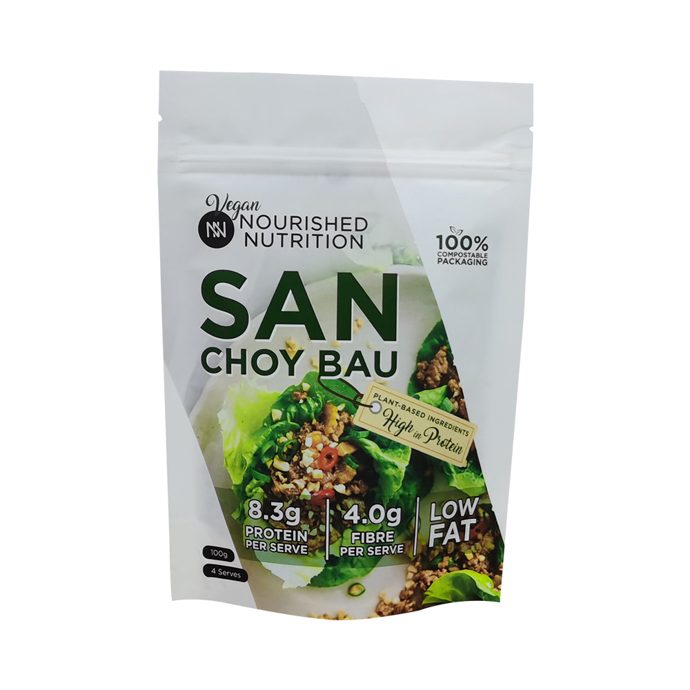 Embalaje compostable 100% ecológico para alimentos personalizados