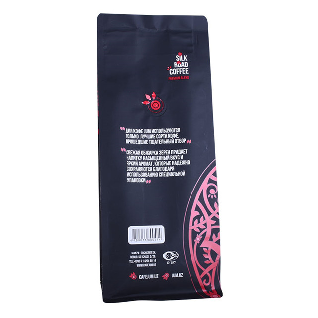 Producción personalizada Las bolsas de café de negro mate se reciclarán bolsas de PLA transparentes mylar bolsas ziplock