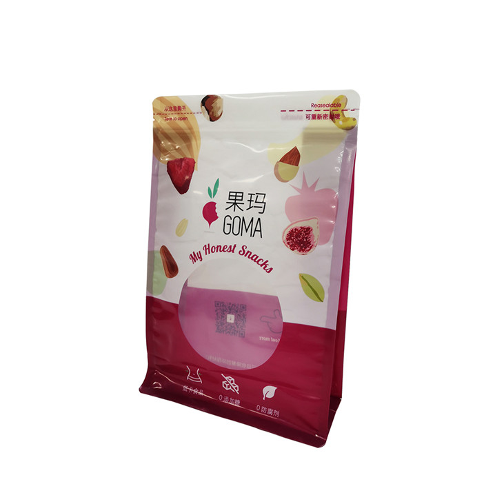 Fabricante de China reciclado de plástico transparente de plástico transparente Kraft Pet Food Packaging Bag Bag