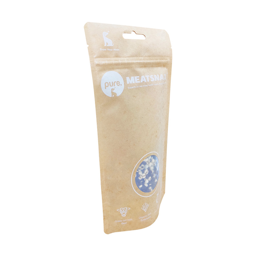 Poldes de comida para mascotas a prueba de humedad de la cremallera bolsas de cremallera compostables bolsas de arena para gato