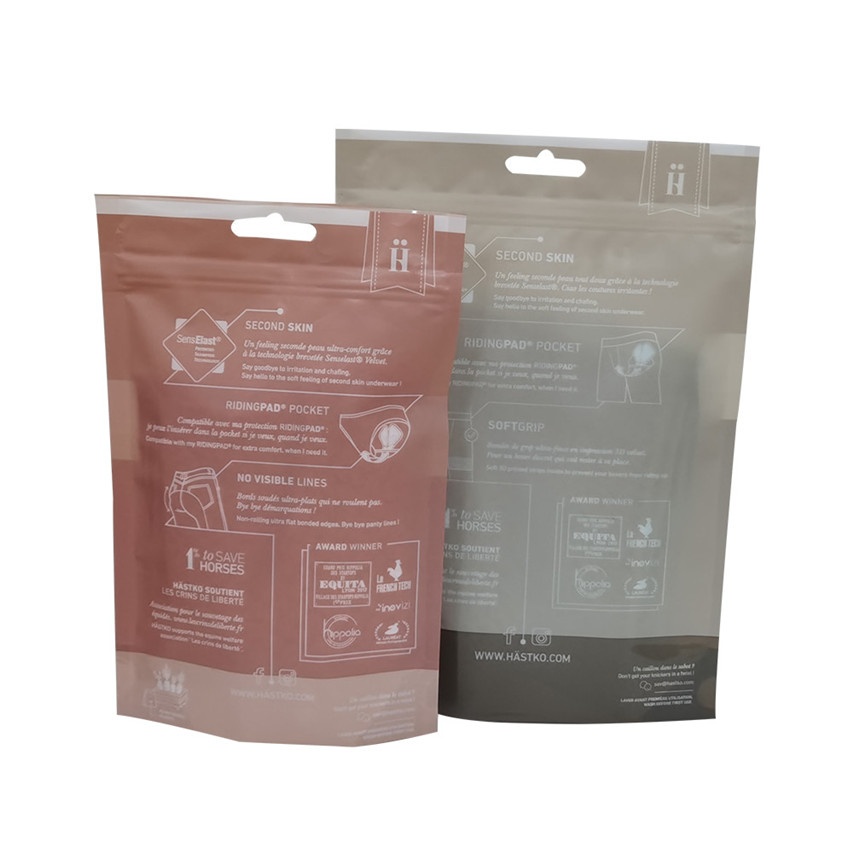 Materiales biodegradables personalizados bolsas de traje de plástico
