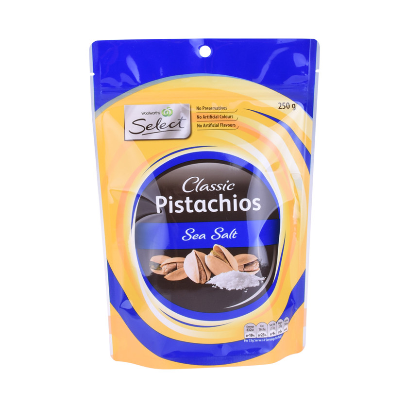 Embalaje de frutas secas con Zipllock Kiplock REELLABLE cómo abrir bolsas de frutas secas de plástico sellado