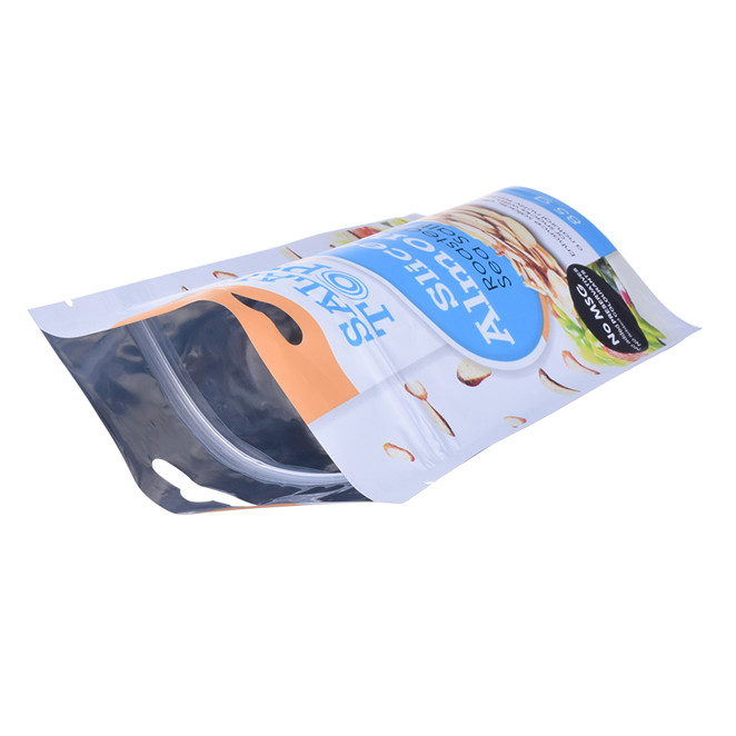 Bolsas de embalaje orgánicas de alimentos impresos con cremallera con cremallera 