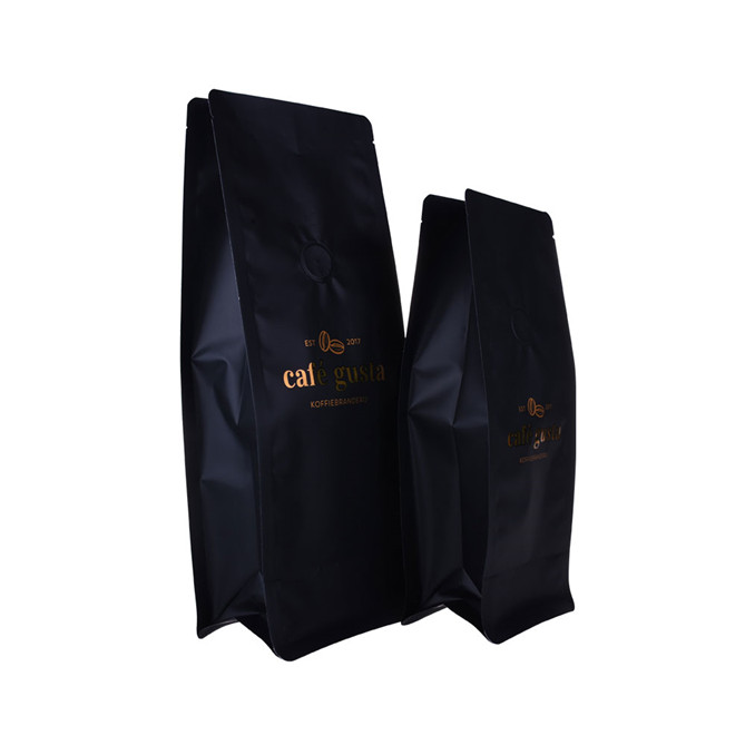Bolsas de café de plástico personalizadas de 12oz con estampado de estampado caliente