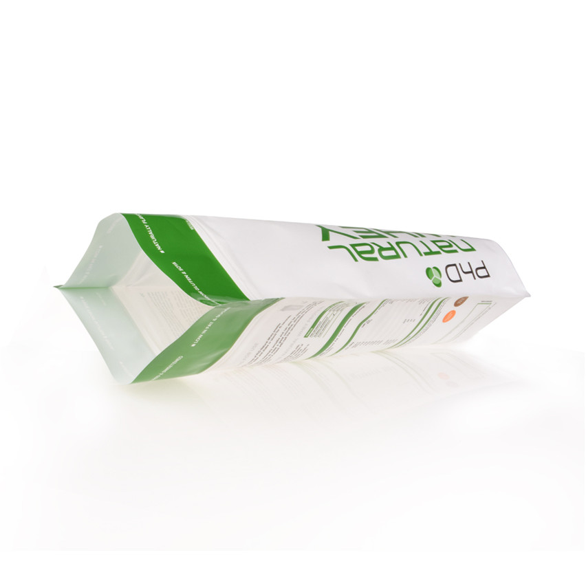 Producción personalizada compostable biodegradable STAND UP ZIP Nutrition Powder Pouch Al por mayor