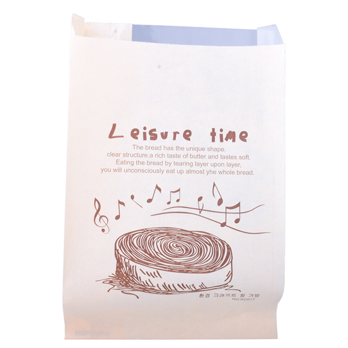Embalaje de panadería biodegradable impreso con escaparate con ventana transparente