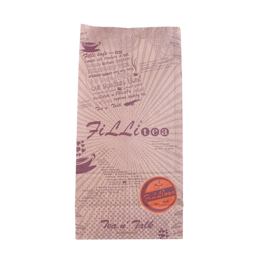 Bolso de paquete de té de papel kraft impreso personalizado