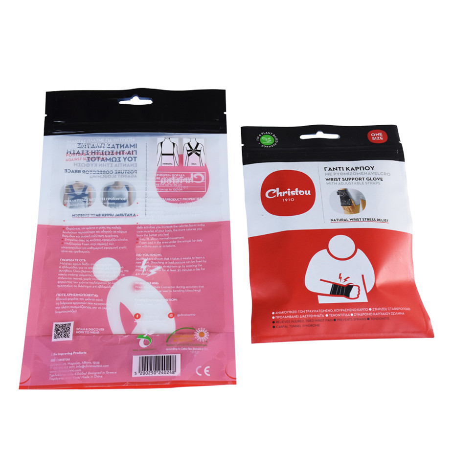 Bolsas de plástico para embalaje con estampado sellado por calor de calidad superior para paquete de ropa
